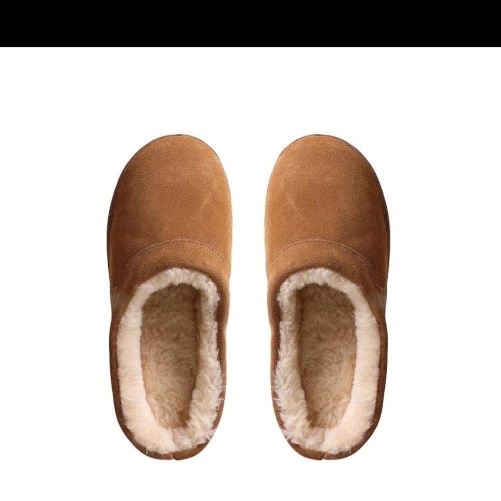 Lamo Jules Women's Clog Premium Suede Slip-On - Chestnut - Picture 5 of 8